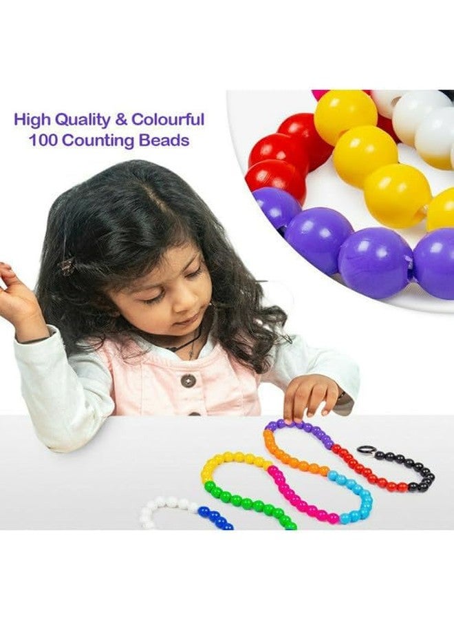 YUIOP - Counting Beads Small 100 Beads - Learn Counting & Numbers - Educational Toy for Kids - Image 4